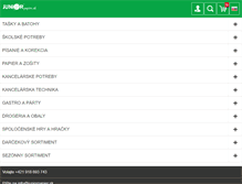 Tablet Screenshot of juniorpapier.sk